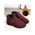 Lacyhop Men Womens Casual Plush Shoes Winter Warm Waterproof Snow Boots US Size 4.5-12.5