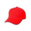 Plain Fitted Curve Bill Hat, Red 7 1/4