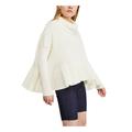 FREE PEOPLE Womens Ivory Long Sleeve Turtle Neck Top Size XS