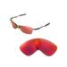 Walleva Fire Red Polarized Replacement Lenses for Oakley Crosshair 1.0 (2005-2006 version) Sunglasses