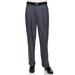Giovanni Uomo Mens Pleated Front Dress Pants With Hidden Expandable Waist