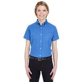 UltraClub Women's Wrinkle Free Premium Blended Oxford Shirt