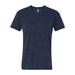 Unisex Jersey Short-Sleeve V-Neck T-Shirt - NAVY MARBLE - M