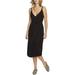 1.State Womens Solid Midi Wrap Dress