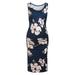 UKAP Women Summer T Shirt Dress Sleeveless Tank Dress Casual Bodycon Beach Midi Dress Maternity Pregnancy Floral Boho Sundress