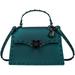 DASTI Brand Female Studded Crossbody Jelly Purse for Women Medium Green