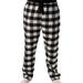 #followme Men's Flannel Pajamas - Plaid Pajama Pants for Men (Black / White - Buffalo Plaid, XXX-Large)