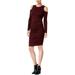 Bar Iii Womens Cold Shoulder Bodycon Dress