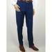 Mens Mantoni Flat Front Trousers Wool Super 140s Classic Fit 40901 French Blue