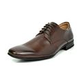 Bruno Marc Mens Oxford Shoes Lace Up Business Dress Shoes Leather Shoes GORDON-03 DARK/BROWN Size 9
