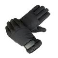 1 Pair Winter Warm Gloves Phone Touch Screen Waterproof Windproof Gloves Adjustable Wrist Band, Black