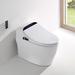 Homary 1.27 GPF (Water Efficient) Elongated One-Piece Toilet (Seat Included), Ceramic in White | 32.76 H x 22.62 W x 28.47 D in | Wayfair