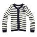 Richie House Girls' Striped Cardigan with Bow RH0867