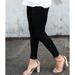 Womens Popular Stretch Tight-fitting High-rise Jeans Black ; Gray Jeans Trousers