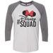 Womens Disney Raglan â€œ #Disney Squad â€� Disney World 3/4 Sleeve Baseball Tee Gift Large, White/Gray