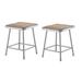 National Public Seating Heavy Duty Steel Stool Manufactured Wood/Metal in Brown | 18 H x 14 W x 14 D in | Wayfair 6318/2