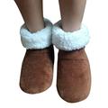 LUXUR Ladies Slipper Boots Fur Lined Winter Warm Thermal Ankle Bootie Shoes