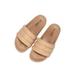 Cape Robbin Barrel Nude Puffer Sandals Slides Mules Slip On House Shoes