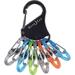 KeyRack Locker, Stainless Steel Carabiner Key Chain with 6 Colorful Locking S-Biners to Hold + Identify Keys, Black, A BETTER WAY TO HOLD YOUR KEYS - This key chain has.., By Nite Ize