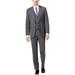 Calvin Klein Mens Plaid Windowpane Two Button Formal Suit