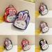 School Backpack New Cartoon Small Mini Backpack Rucksack Girls Kids Zipper Bookbag Children Girl Bag Black Blue Pink Purple Red