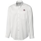 San Diego State Aztecs Cutter & Buck Big & Tall Epic Easy Care Fine Twill Long Sleeve Button-Down Shirt - White