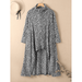 ZANZEA Women Casual Fluffy Fleece High Low Warm Long Dress