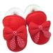 Baby Girls Cozy Bowknot Shoes Toddler First Walker Warm Winter Boots Soft Sole Prewalker Footwear Crib Soft Bottom Winter Warm Anti-slip Shoes