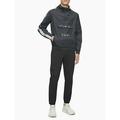 $98 Calvin Klein Athletic Stripe Logo Anorak Jacket,Black,Size XXL