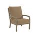 Tropitone Muirlands Patio Chair w/ Cushions in Brown | 39.5 H x 27.5 W x 33 D in | Wayfair 612011_MOA_Canvas Heather Beige