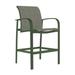 Tropitone Laguna Beach 28" Patio Bar Stool in Green/Brown | 45 H x 25.5 W x 29 D in | Wayfair 752026_WLD_Gold Coast