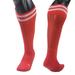 Lovely Annie Unisex Children 2 Pairs Knee High Sports Socks for Baseball/Soccer/Lacrosse 003 XS(Red)