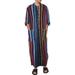 UKAP Men's Sleepwear Robe Long Sleeve Soft Loungewear Long Pajamas Casual Loose Beach Traveling Robes With Pockets