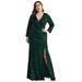 Ever-Pretty Womens Elegant Sequin Bodycon Plus Size Evening Wedding Guest Dresses for Women 08242 Dark Green US14