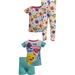 Favorite Characters Girls' Baby Shark 4 Piece Cotton Toddler Pajamas (3T)