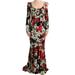 Dolce & Gabbana Multicolor Silk Floral Silk Stretch Dress