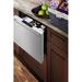 Summit Appliance 1.6 cu. ft. Built-In Mini Fridge Stainless Steel in Black/Gray | 17.75 H x 21.5 W x 23.75 D in | Wayfair FF1DSS