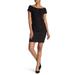 Helmut Lang Off Shoulder Wool Dress Black