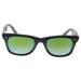 Ray Ban RB 2140 1199/4J Wayfarer - Grey Black/Green Gradient Flash by Ray Ban for Unisex - 50-22-150 mm Sunglasses
