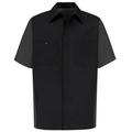 Red KapÂ® Men's Short Sleeve Two-Tone Crew Shirt