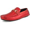 Amali Mens Perforated Casual Slip On Shoes Regan Red Size 15