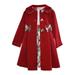 Blueberi Boulevard Girls Holiday Christmas Plaid Bow Waist Dress and Matching Jacket, 2-Piece Outfit Set, Sizes 4-12