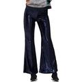 Free People Womens The Minx Sequin Flare Casual Wide Leg Pants