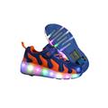 Daeful LED Light Up Sneakers Kids USB Charging Boys Girls Unisex Strap Lace Up Shoes