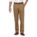 Big & Tall Haggar Premium No-Iron Khaki Stretch Straight-Fit Flat-Front Pants British Khaki