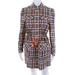 Veronica Beard Womens Corrine Plaid Drawstring Shirt Dress Red Yellow Size 0