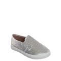 Design08K by Forever Link, Children Rhinestone Crystal Slip On Sneaker - Kids Girl Sporty Loafer