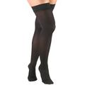 Truform Women's Stockings, Thigh High, Closed Toe: 20-30 mmHg, Black, Large