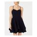 MY MICHELLE Womens Navy Zippered Spaghetti Strap Sweetheart Neckline Short Fit + Flare Party Dress Size 7