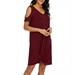 Women's Fashion Strapless Tie the knot V-Neck Short sleeves Leisure Dress